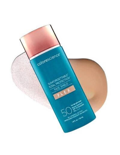 Colorescience Face Shield Flex kremas su spalva ir mineraliniais apsaugos nuo saulės filtrais SPF 50 (medium atspalvis)