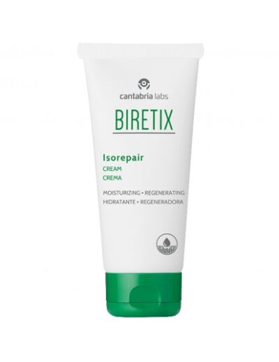 Biretix intensyviai drėkinantis ir odą atkuriantis kremas riebiai, mišriai, į bėrimus linkusiai odai „Isorepair cream“ 50 ml.