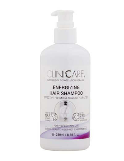 Clinicare energizuojantis šampūnas nuo plaukų slinkimo 250 ml.