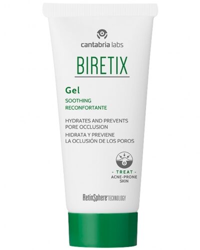 Biretix gelis riebiai, mišriai, į bėrimus linkusiai odai, skirtas pagerinti aknės kamuojamos odos būklei 50 ml.